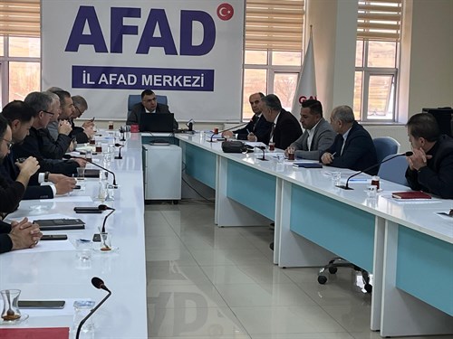 İlimizde Yağış Kaynaklı Ulaşım Aksaklıklarının Giderilmesi İçin Toplanıldı.